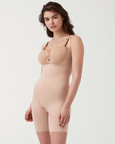 SPANXshapeâ„¢ Invisible Open-Bust Mid-Thigh Bodysuit | Champagne Beige